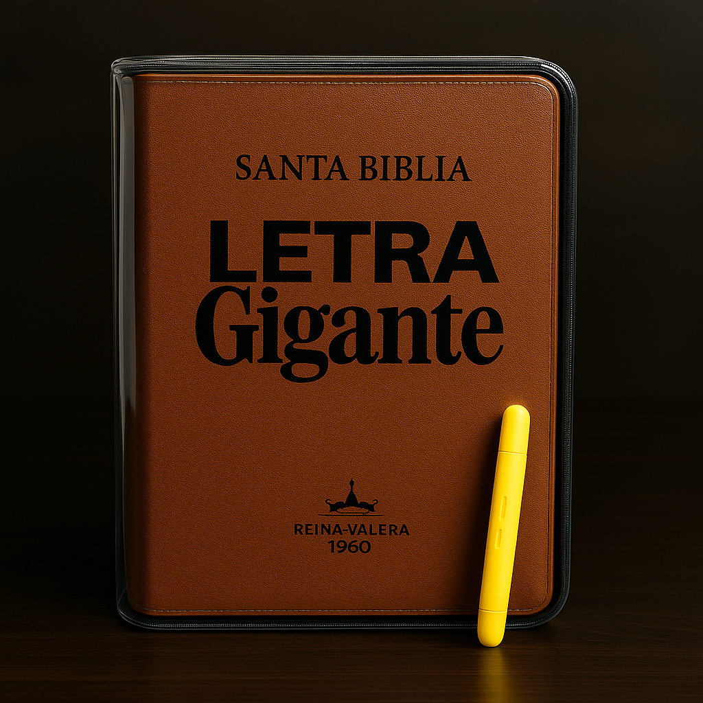 Biblia RVR1960 + Separadores + Estuche transparente + Resaltador gel
